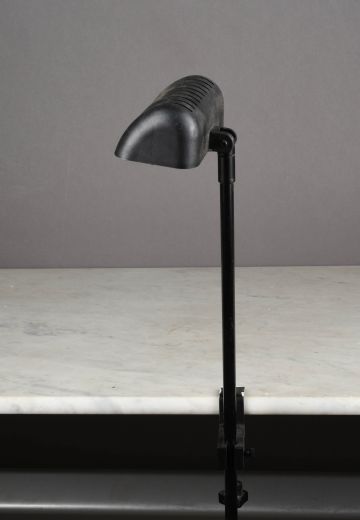 Black Halogen Clamp Desk Lamp