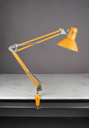 Yellow Clamp Adjustable Desk Lamp
