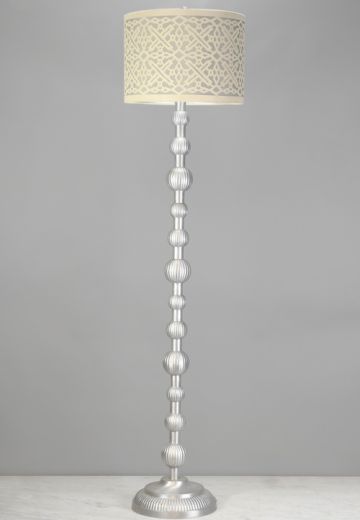 Silver Contemporary Floor Lamp