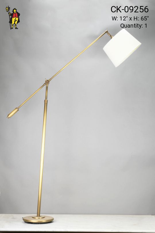 Adjustable Brass Floor Lamp