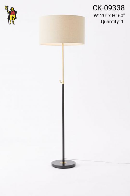Black & Brass Adjustable Table Lamp