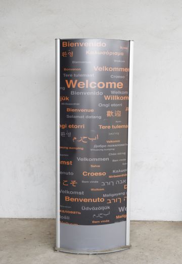 "Welcome" Standing Sign
