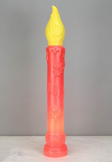 Plastic Red Christmas Candle
