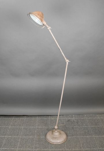 Distressed Adjustable Metal Floor Lamp