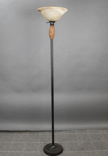 Modern Black Torchiere