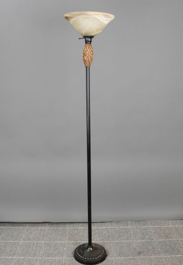 Modern Black Torchiere