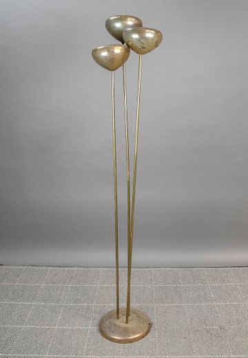 Three Light Mid Century Torchiere