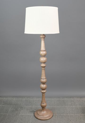Traditional Wooden Floor Lamp
