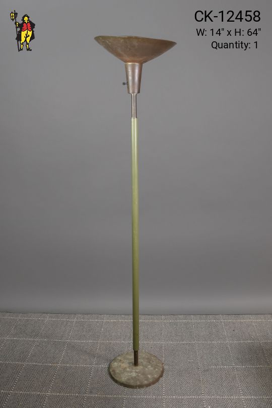 Green & Brass Torchiere