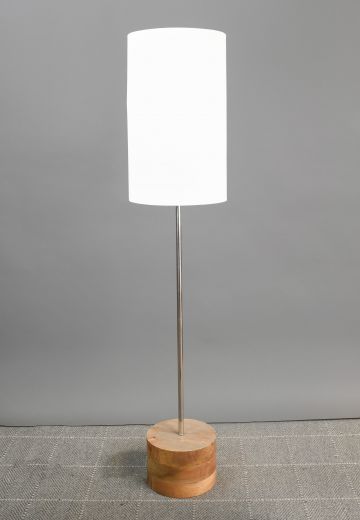 Wooden Base Modern Floor Lamp