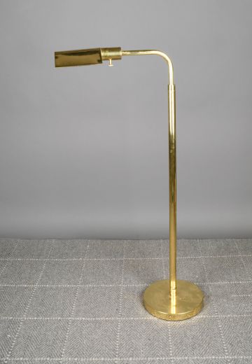 Polished Brass Reading Floor Lamp