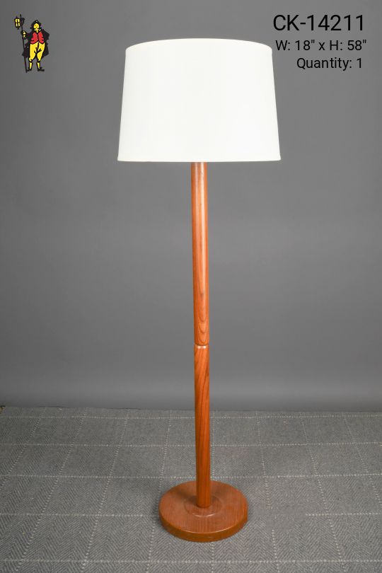 Wooden Danish Floor Lamp