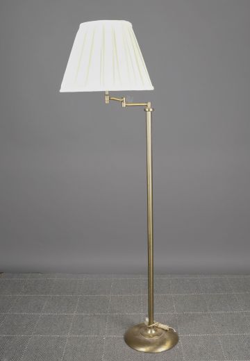 Brass Swing Arm Floor Lamp