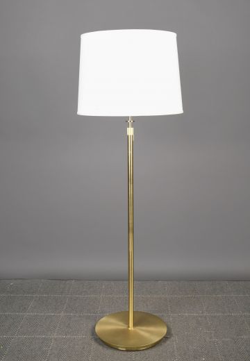 Polished Brass Pole Floor Lamp