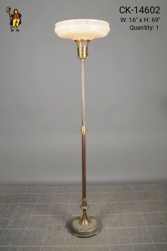 Antique Brass Torchiere