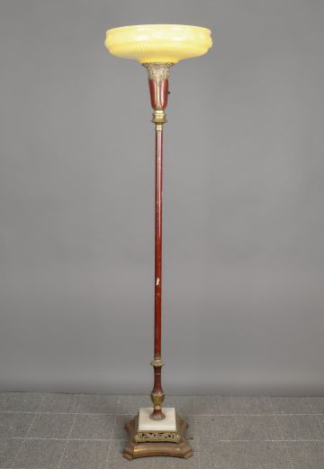 Footed Wooden Torchiere