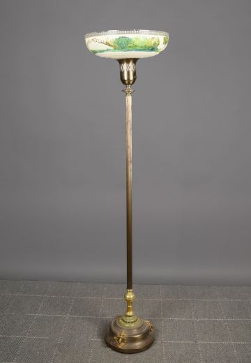 Antique Brass Torchiere