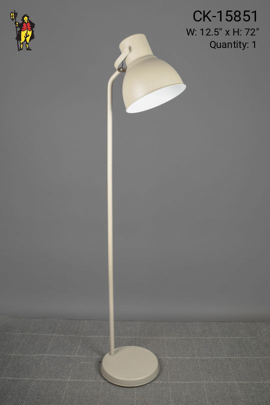 Off White Oversize Directional Floor Lamp