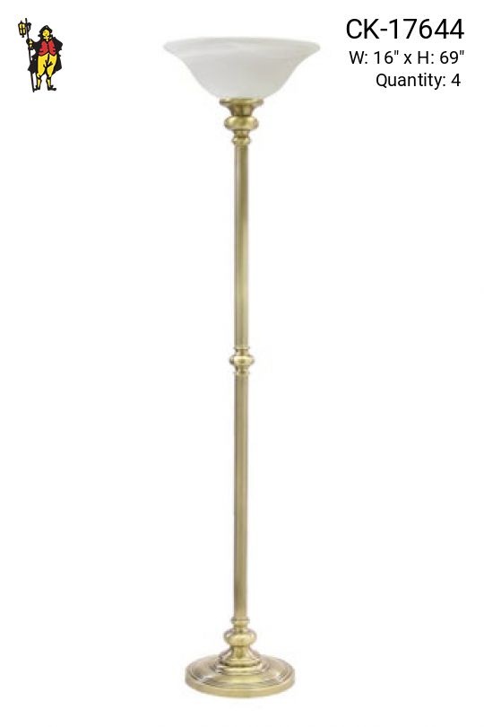 Antique Brass Torchiere