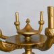 7' Brass Eight Light Federal Standing Candelabra #2