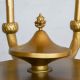 7' Brass Eight Light Federal Standing Candelabra #3