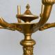 7' Brass Eight Light Federal Standing Candelabra #7