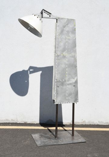 Metal Distressed Industrial  Spotlight Large Floor Lamp