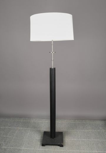 Black Modern Wooden Floor Lamp