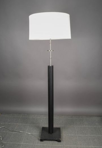 Black Modern Wooden Floor Lamp