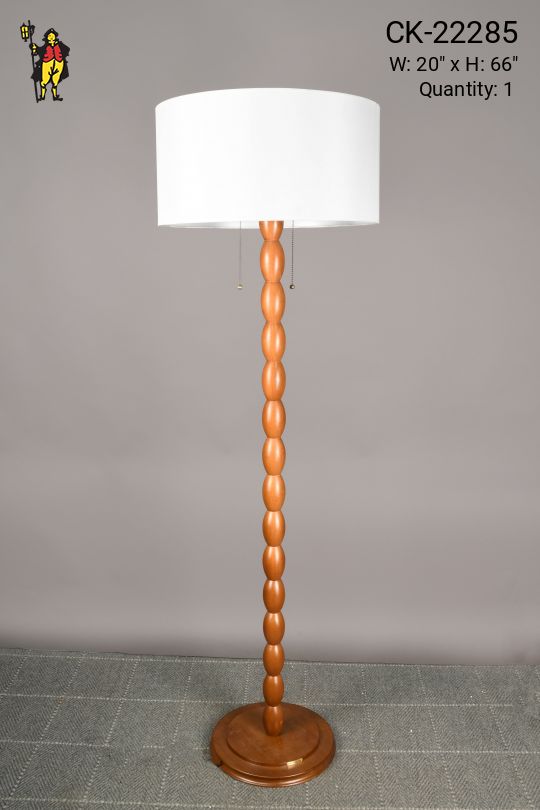 Contemporary Wooden Floor Lamp