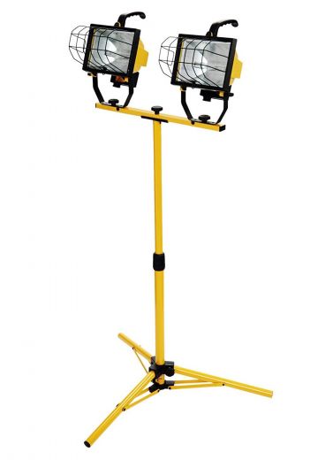 Yellow & Black Standing Construction Light