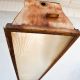 4' Distressed Hanging Fluorescent w/Glass Prismatic Lens #0