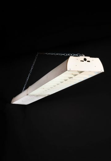 8' Vintage Four Bulb Louver Fluorescent Fixture (T12 or T8)