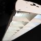 8' Vintage Four Bulb Louver Fluorescent Fixture (T12 or T8) #3