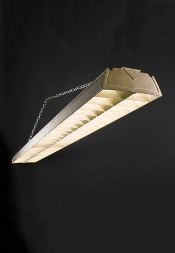 8' T12 Mid Century Four Bulb Fluorescent