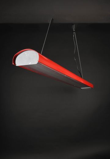 4' Modern Red Fluorescent