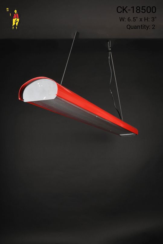 4' Modern Red Fluorescent
