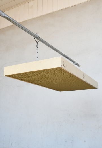 4' Four Bulb Eggcrate Box Fluorescent (Available as Flush or Hanging)