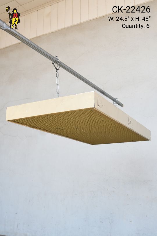 4' Four Bulb Eggcrate Box Fluorescent (Available as Flush or Hanging)