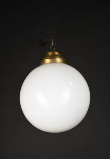 14" Round Glass Hanging Globe