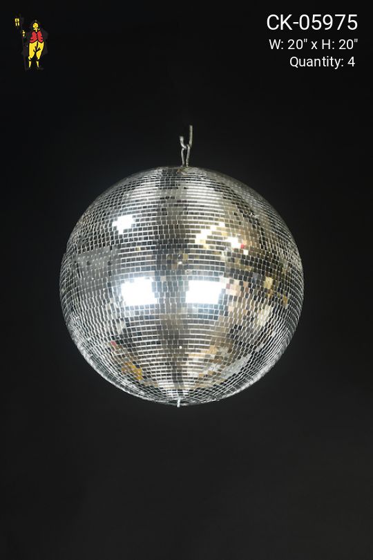 20" Motorized Disco Ball w/Motor