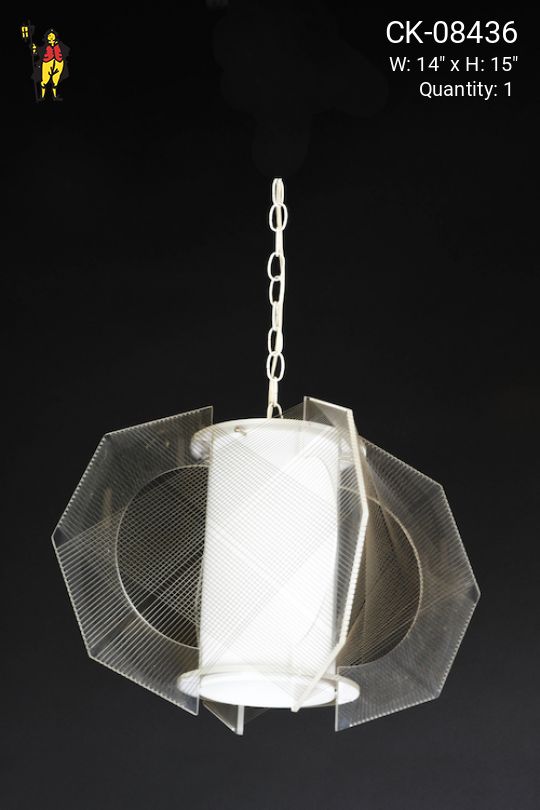 White Post Modern Pendant