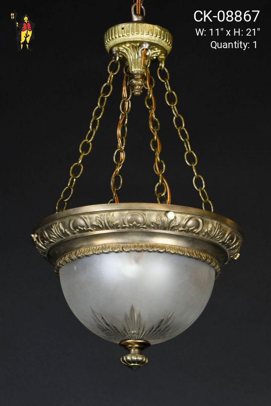 Brass Bowl Hanging Fixture