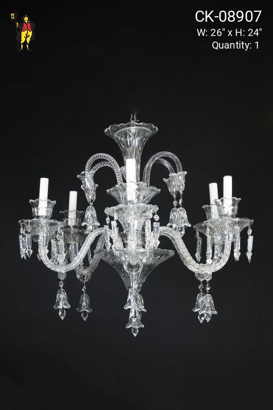 Six Light Crystal Chandelier