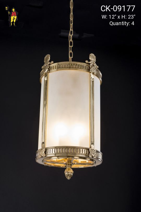 Frosted Glass Empire Lantern