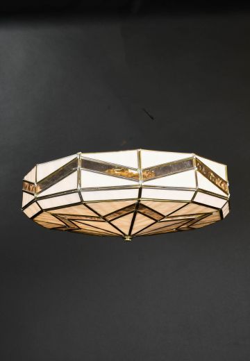 Art Glass Flush Mount Fixture