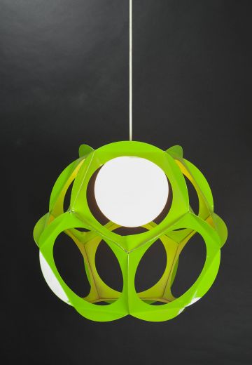 Mid Century Modern Green Pendant