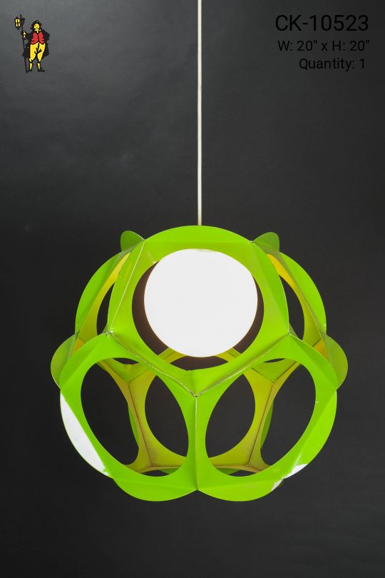 Mid Century Modern Green Pendant