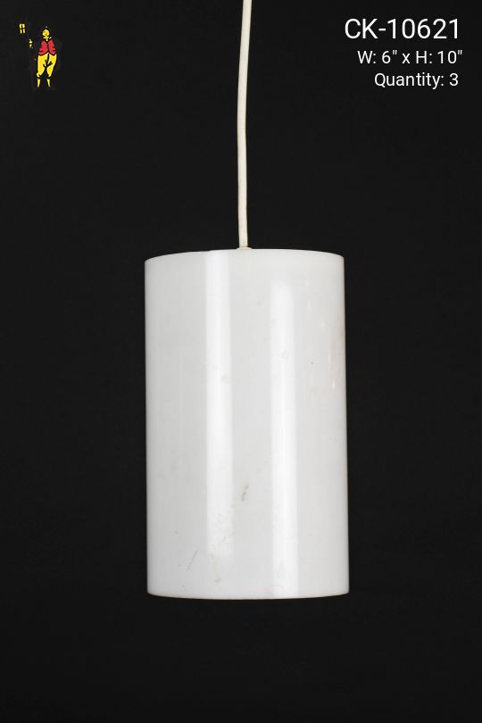 White Plastic Can Pendant