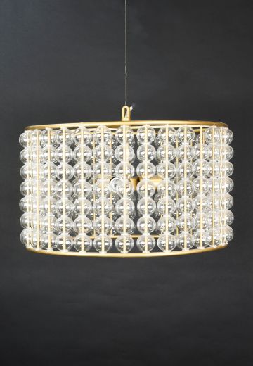 Brass & Glass Modern Hanging Pendant